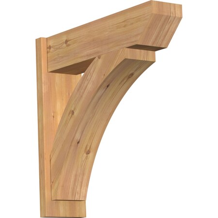 Ekena Millwork Thorton Slat Smooth Outlooker, Western Red Cedar, 7 1/2"W x 28"D x 28"H OUT08X28X28THR06SWR